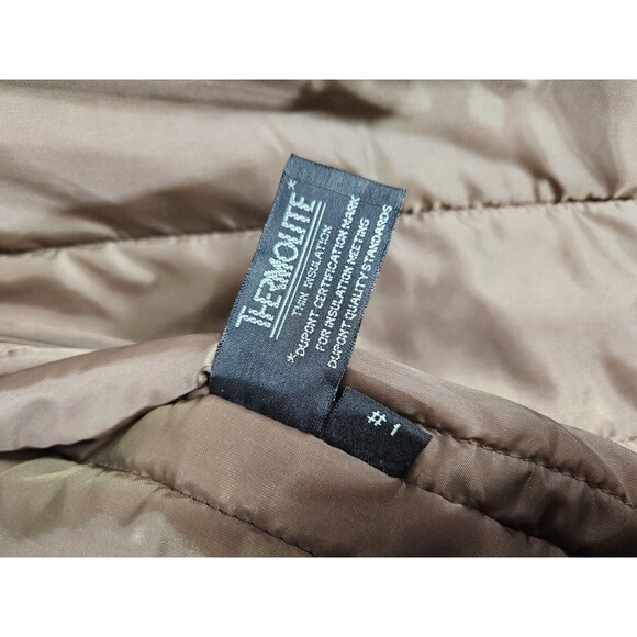 Vintage Oleg Cassini Thermolite Men's Trench Coat Tan All Weather Coat Size 54 - Picture 15 of 16